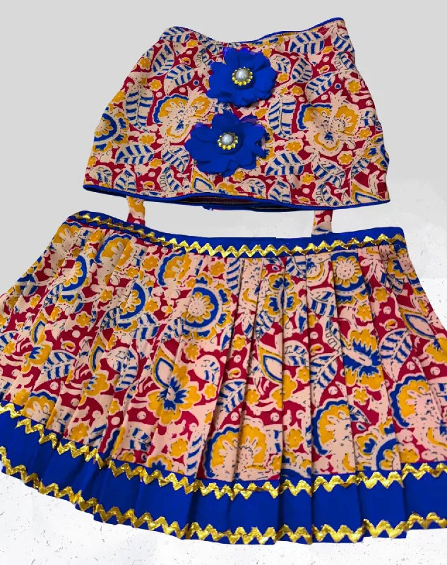 Elegant Printed Red Lehenga Choli for Dogs & Cats | Dog Lehenga | Pet Lehenga Choli | Indian Dress for Dogs, Cats & Pets | Traditional Wedding & Festival Outfit