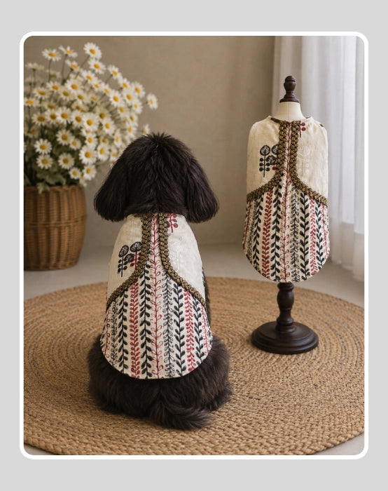 Indian Cotton Ethnic Kurta Sherwani for Dog, Cat and Puppy | Ethnic Wear | Mehendi - Dress - Party - Diwali - Wedding Wear