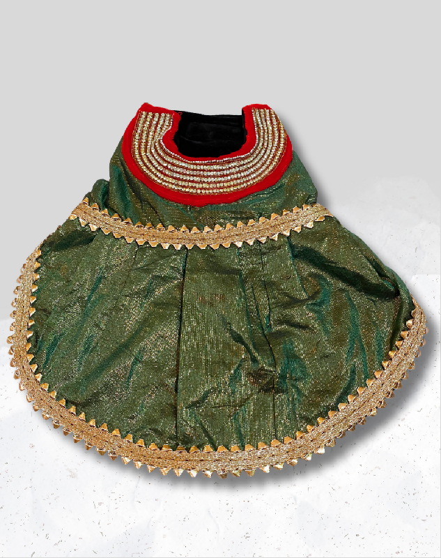 Green Shimmer Lehenga for Dogs & Cats | Dog Lehenga | Pet Lehenga Choli | Indian Dress for Dogs, Cats & Pets | Traditional Wedding & Festival Outfit