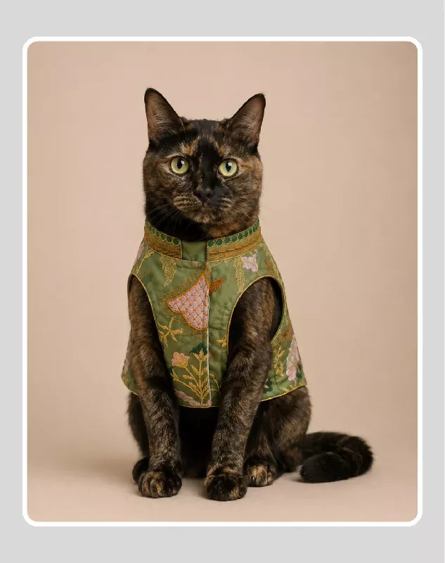 Classic Indian Sherwani for Dogs & Cats | Ethnic Kurta Sherwani for Dog, Cat and Puppy | Ethnic Wear | Mehendi - Dress - Party - Diwali - Wedding Wear