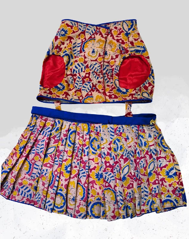 Elegant Printed Red Lehenga Choli for Dogs & Cats | Dog Lehenga | Pet Lehenga Choli | Indian Dress for Dogs, Cats & Pets | Traditional Wedding & Festival Outfit