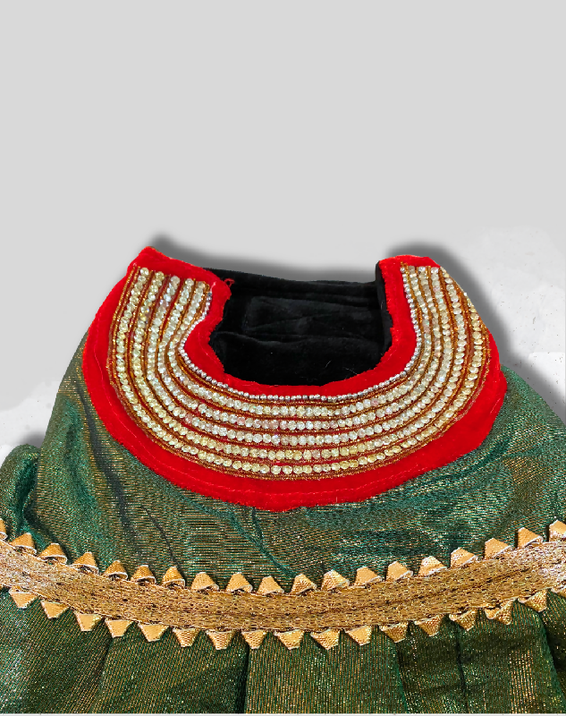 Green Shimmer Lehenga for Dogs & Cats | Dog Lehenga | Pet Lehenga Choli | Indian Dress for Dogs, Cats & Pets | Traditional Wedding & Festival Outfit