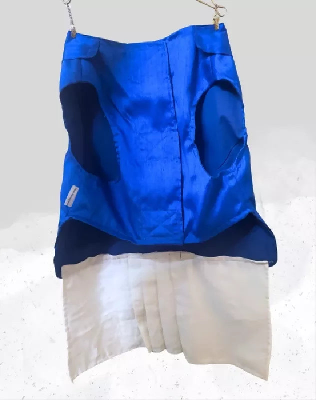 Blue Dog Veshti Kurta | Pet Veshti Kurta | South Indian Dress for Dogs, Cats & Pets | Traditional Ethnic Wear