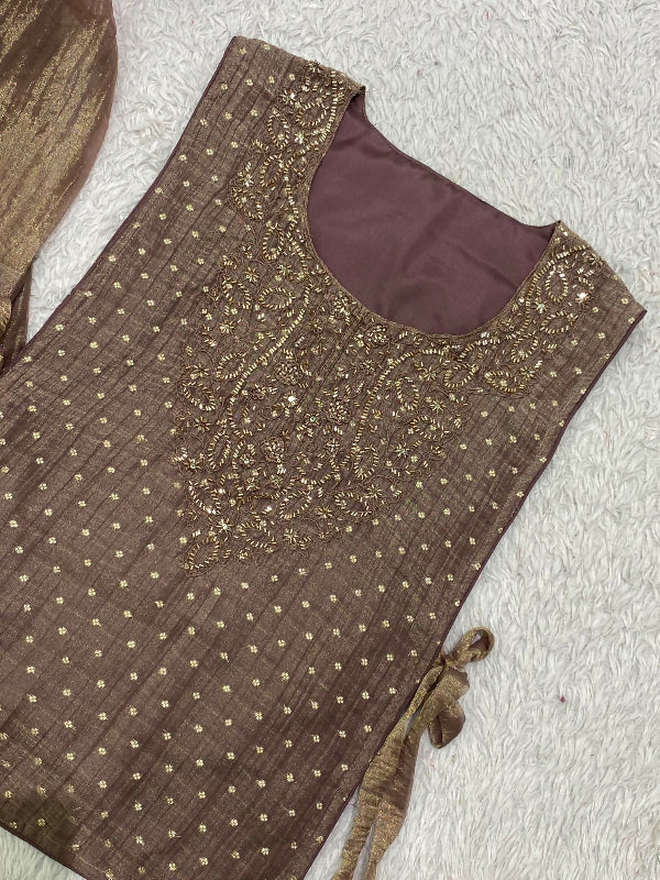 Green indo western crop top with short kurti and pent set