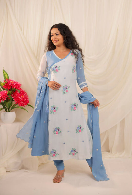 Mulchanderi Angrakha Set