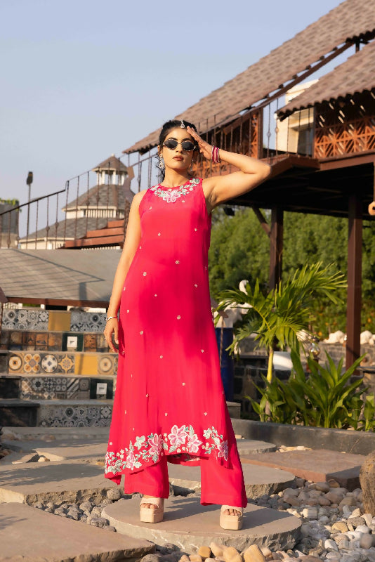 NEERJA - Halter Neck Suit Set