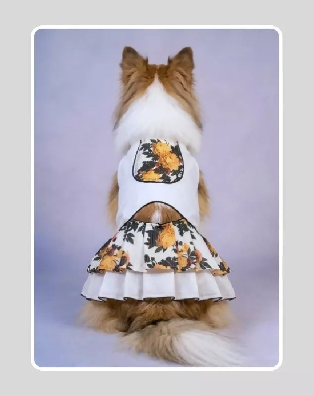 White Lehenga For Dog & Cat | Dog Lehenga | Pet Lehenga Choli | Indian Dress for Dogs, Cats & Pets | Traditional Wedding & Festival Outfit