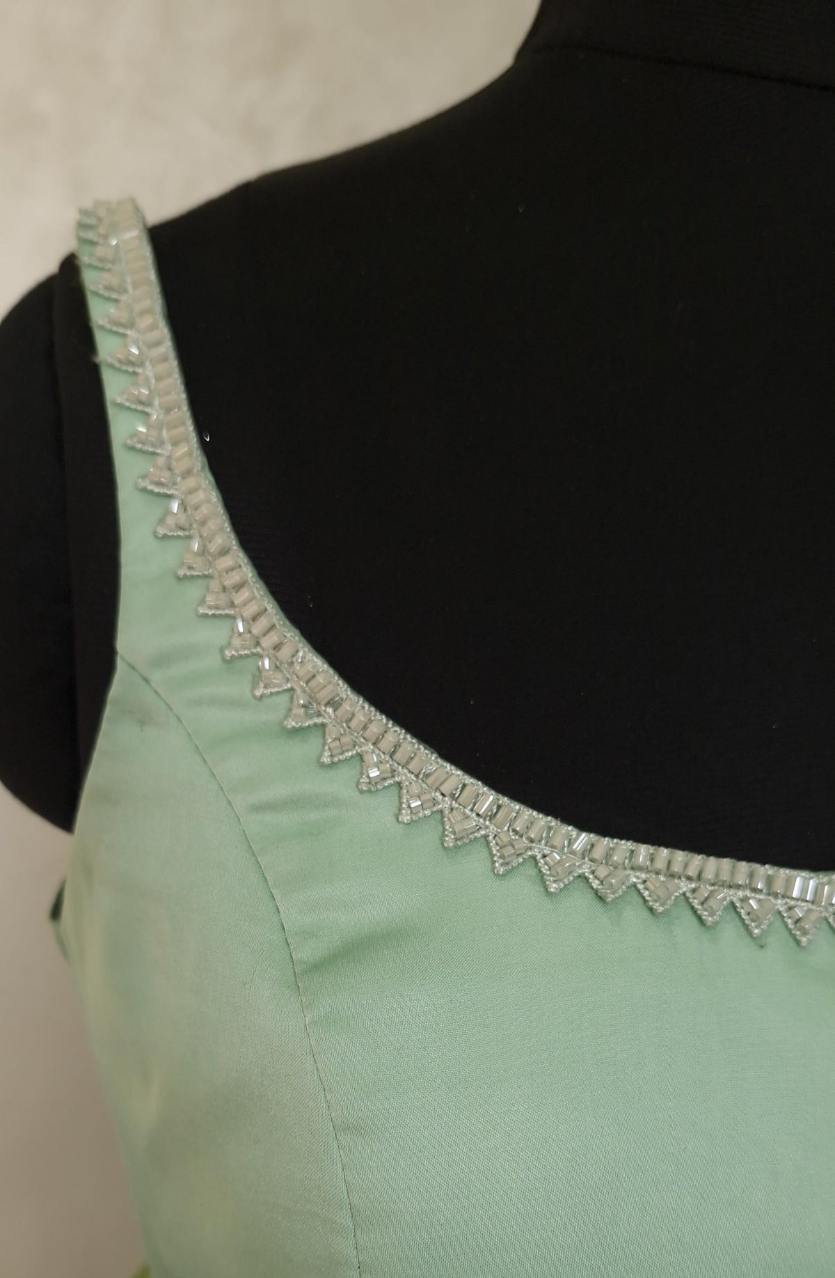 Mint Green Modal Satin Blouse DVBL_406