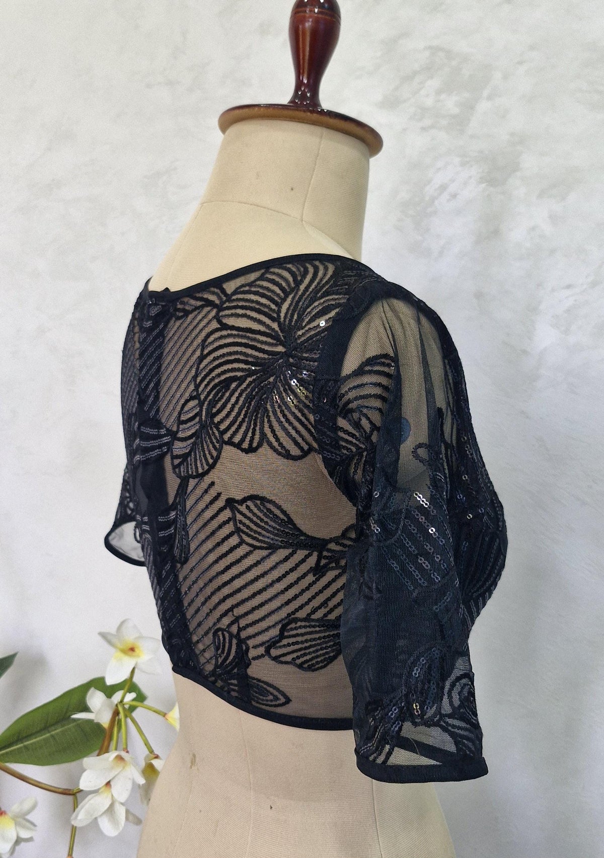 Embroidered Net Blouse DVBL_418