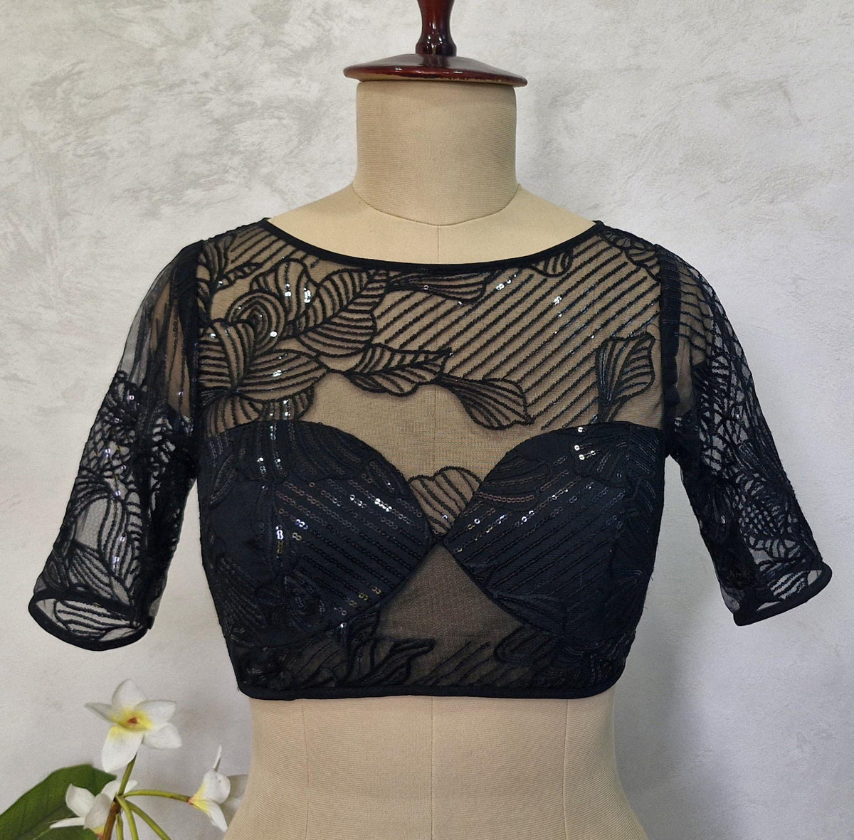 Embroidered Net Blouse DVBL_418
