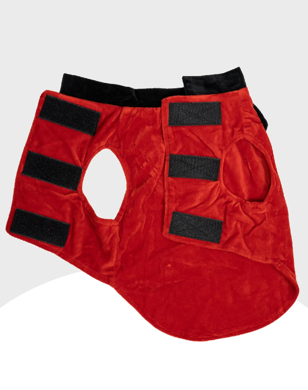 Red Velvet Tuxedo | Dog Tuxedo | Pet Tuxedo | Formal Suit for Dogs, Cats & Pets | Wedding, Party & Special Occasion Outfit